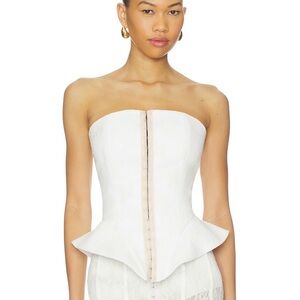 Nilde Bustier Top in Almond